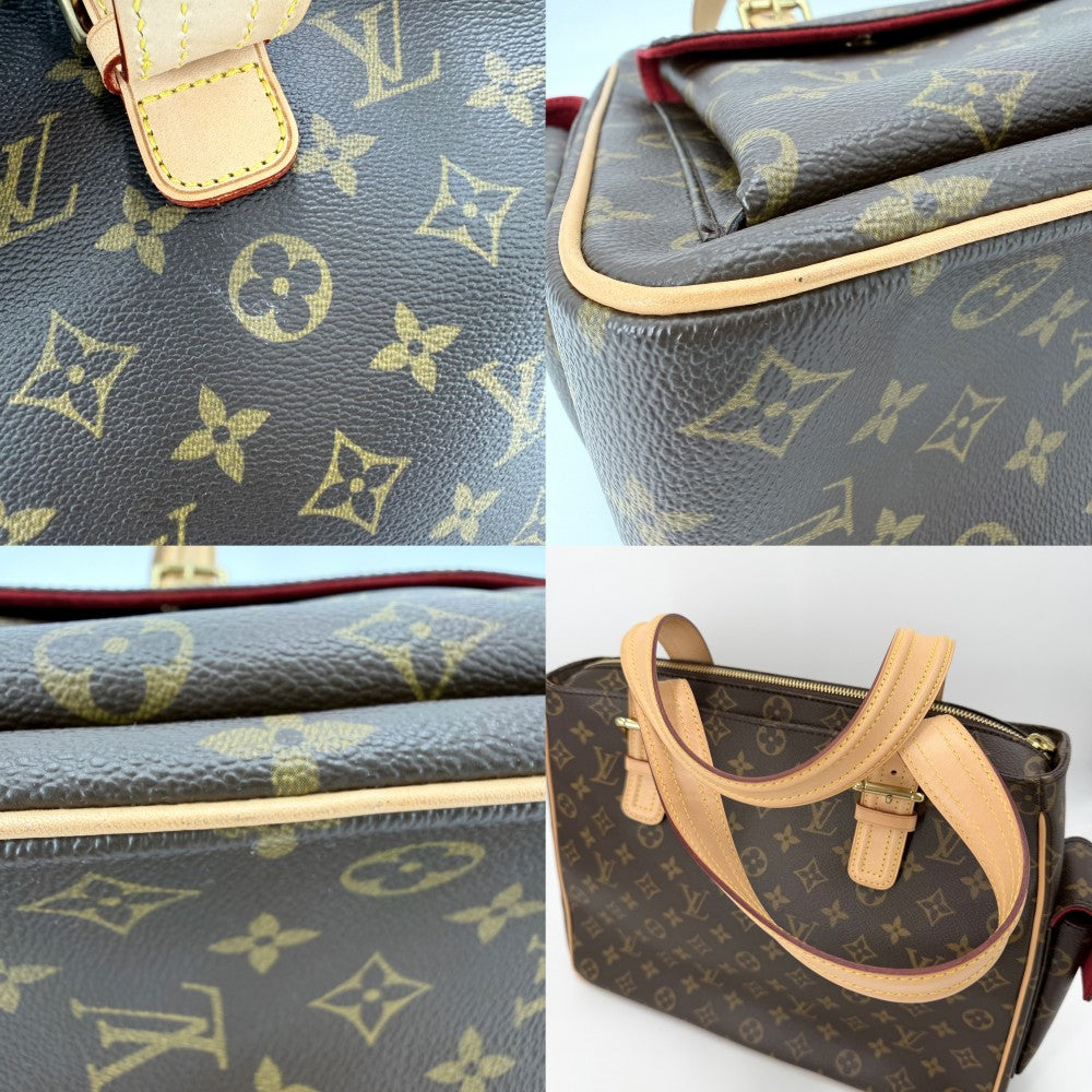 LOUIS VUITTON ルイヴィトン トートバッグ ミュルティプリシテ ハンドバッグ M51162 モノグラムキャンバス ブラウン 茶 ゴールド金具 レディース【中古品】