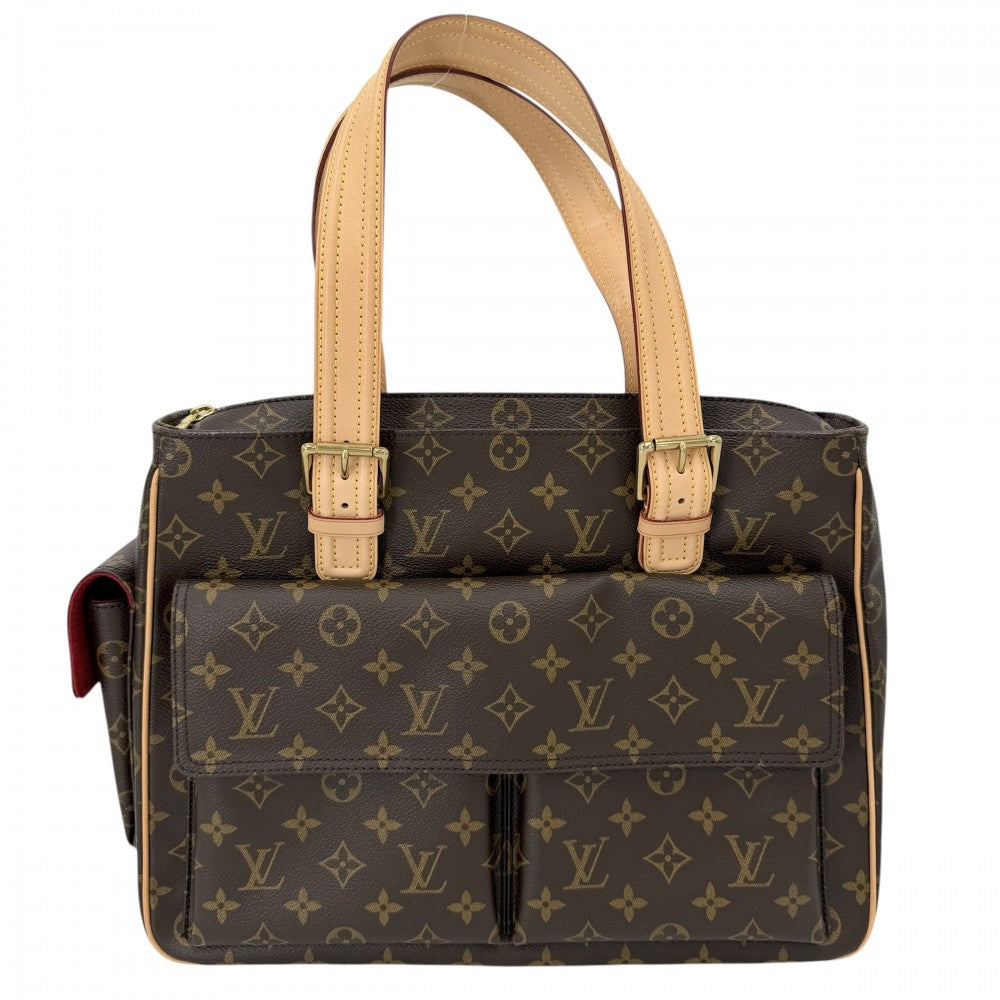 LOUIS VUITTON ルイヴィトン トートバッグ ミュルティプリシテ ハンドバッグ M51162 モノグラムキャンバス ブラウン 茶 ゴールド金具 レディース【中古品】