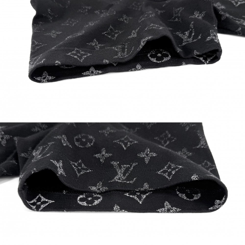 LOUIS VUITTON ルイヴィトン 半袖Ｔシャツ モノグラム グラディエント アパレル トップス 服 M ブラック 黒 ホワイト 白 春 夏 コットン メンズ【中古品】