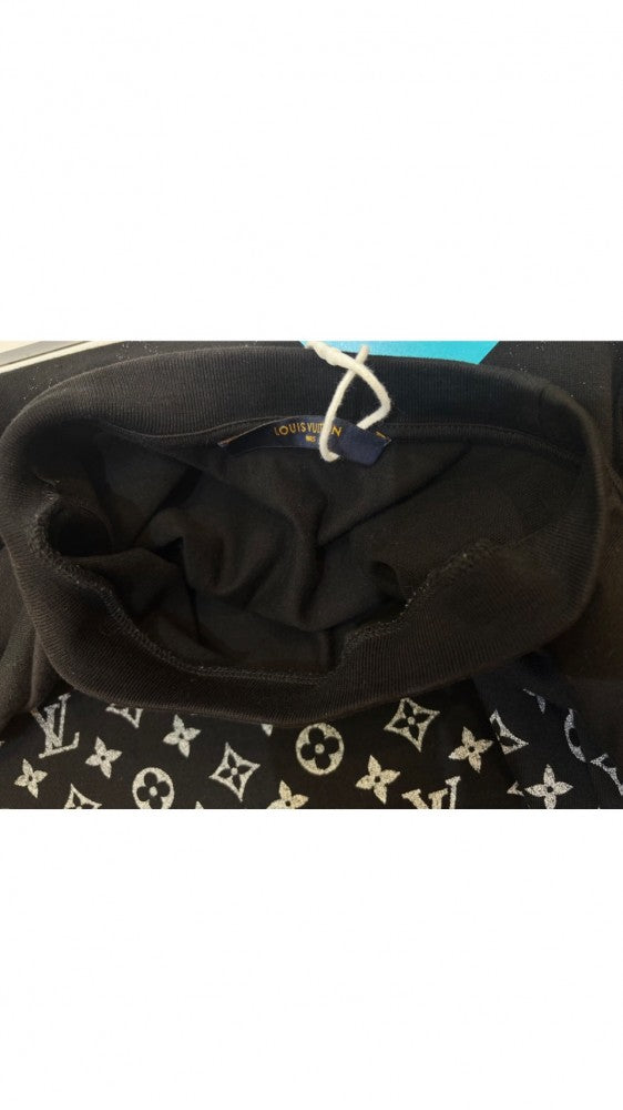 LOUIS VUITTON ルイヴィトン 半袖Ｔシャツ モノグラム グラディエント アパレル トップス 服 M ブラック 黒 ホワイト 白 春 夏 コットン メンズ【中古品】