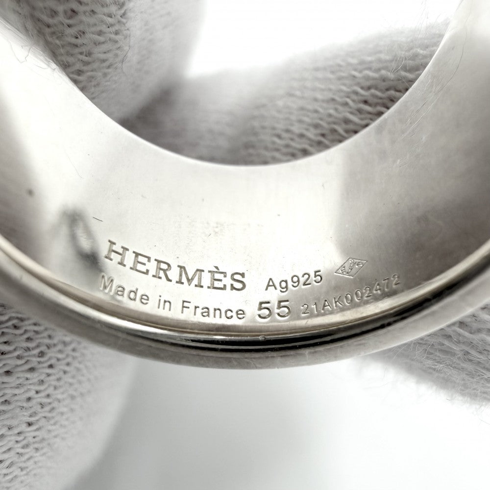 HERMES エルメス 指輪 コリエドシアンGM 55サイズ アクセサリー 小物 シルバー925 約14.5号 シルバー レディース 約17.9g【中古品】