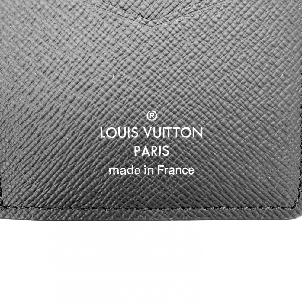 LOUIS VUITTON ルイヴィトン カードケース モノグラムエクリプス オーガナイザードゥポッシュ 名刺入れ 定期入れ 小物 M61696 ブラック 黒 メンズ【中古品】