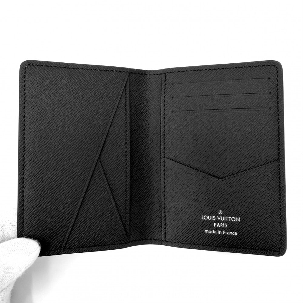 LOUIS VUITTON ルイヴィトン カードケース モノグラムエクリプス オーガナイザードゥポッシュ 名刺入れ 定期入れ 小物 M61696 ブラック 黒 メンズ【中古品】