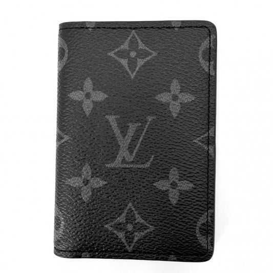 LOUIS VUITTON ルイヴィトン カードケース モノグラムエクリプス オーガナイザードゥポッシュ 名刺入れ 定期入れ 小物 M61696 ブラック 黒 メンズ【中古品】