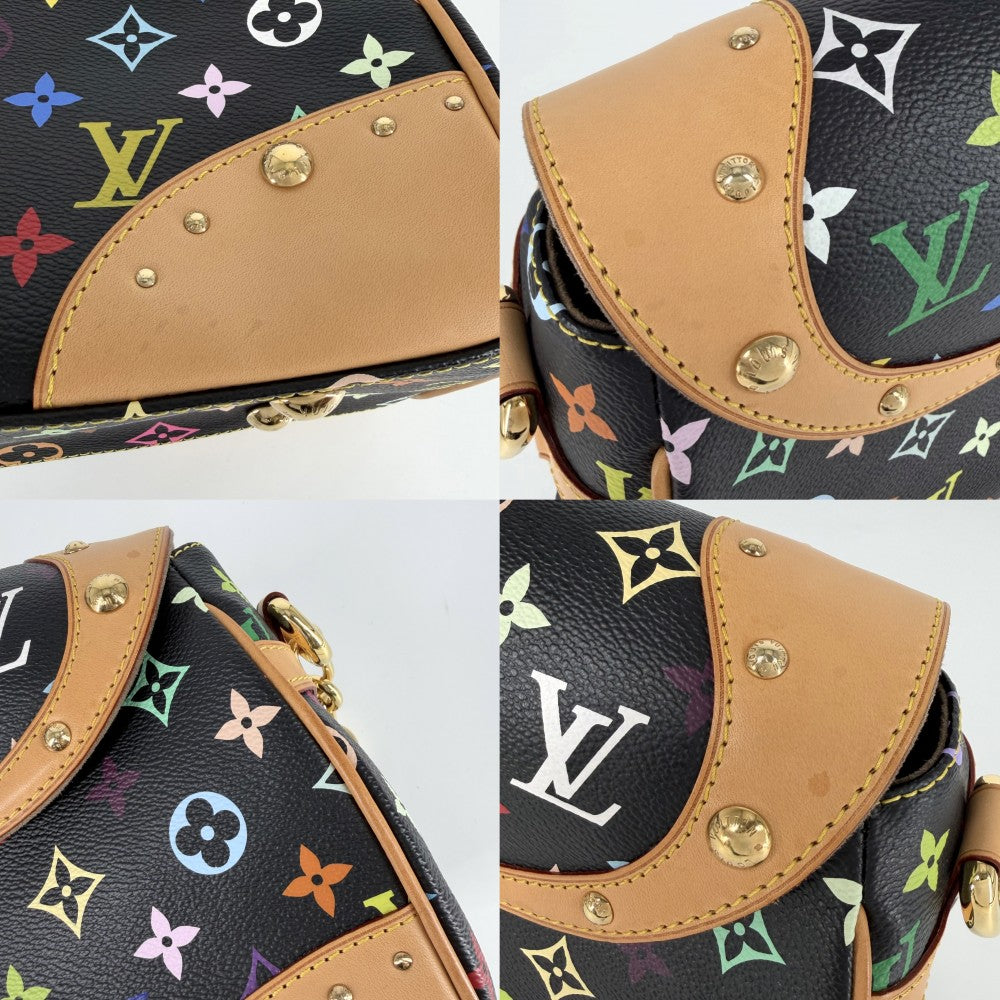 【開店SALE】 LOUIS VUITTON ルイヴィトン ハンドバッグ ビバリーMM セミショルダーバッグ チェーン M40204 モノグラムマルチカラー ブラック 黒 ゴールド金具 レディース【中古品】