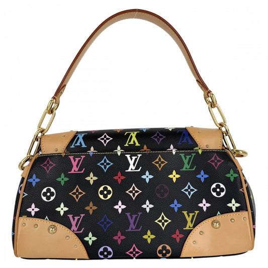 【開店SALE】 LOUIS VUITTON ルイヴィトン ハンドバッグ ビバリーMM セミショルダーバッグ チェーン M40204 モノグラムマルチカラー ブラック 黒 ゴールド金具 レディース【中古品】
