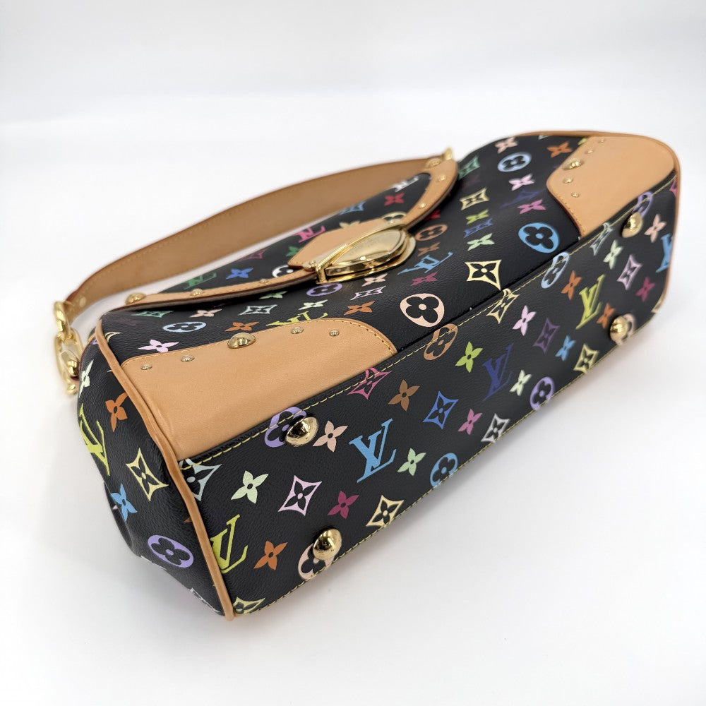 【開店SALE】 LOUIS VUITTON ルイヴィトン ハンドバッグ ビバリーMM セミショルダーバッグ チェーン M40204 モノグラムマルチカラー ブラック 黒 ゴールド金具 レディース【中古品】