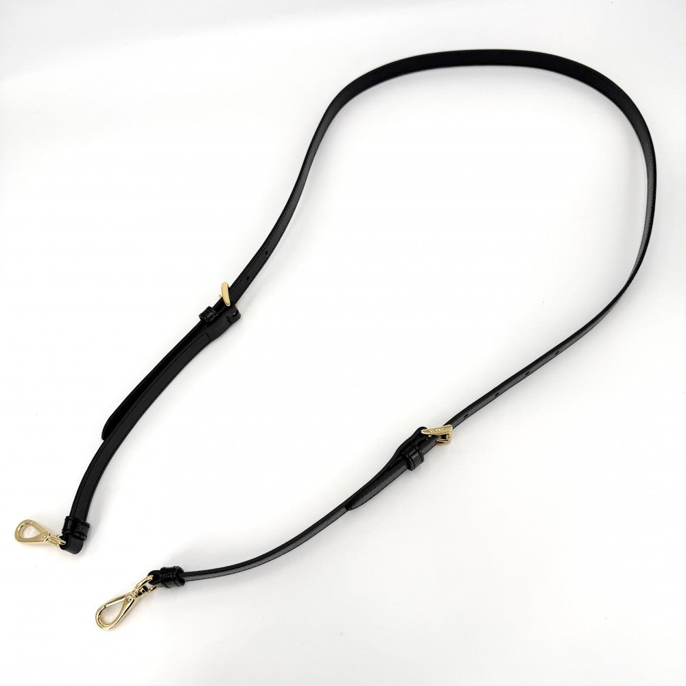 【開店SALE】 PRADA プラダ 2WAY ボニー ラージ ハンドバッグ ショルダーバッグ トライアングルロゴ トートバッグ 1BA433 レザー ブラック 黒 ゴールド金具 レディース【中古品】