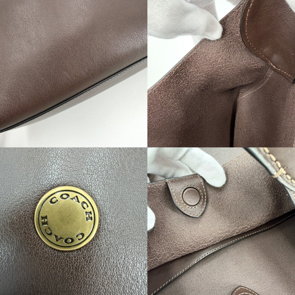 【開店SALE】 COACH コーチ ショルダーバッグ ブルックリン 39 ワンショルダーバッグ CU044 レザー ブラウン 茶 ゴールド金具 レディース【中古品】