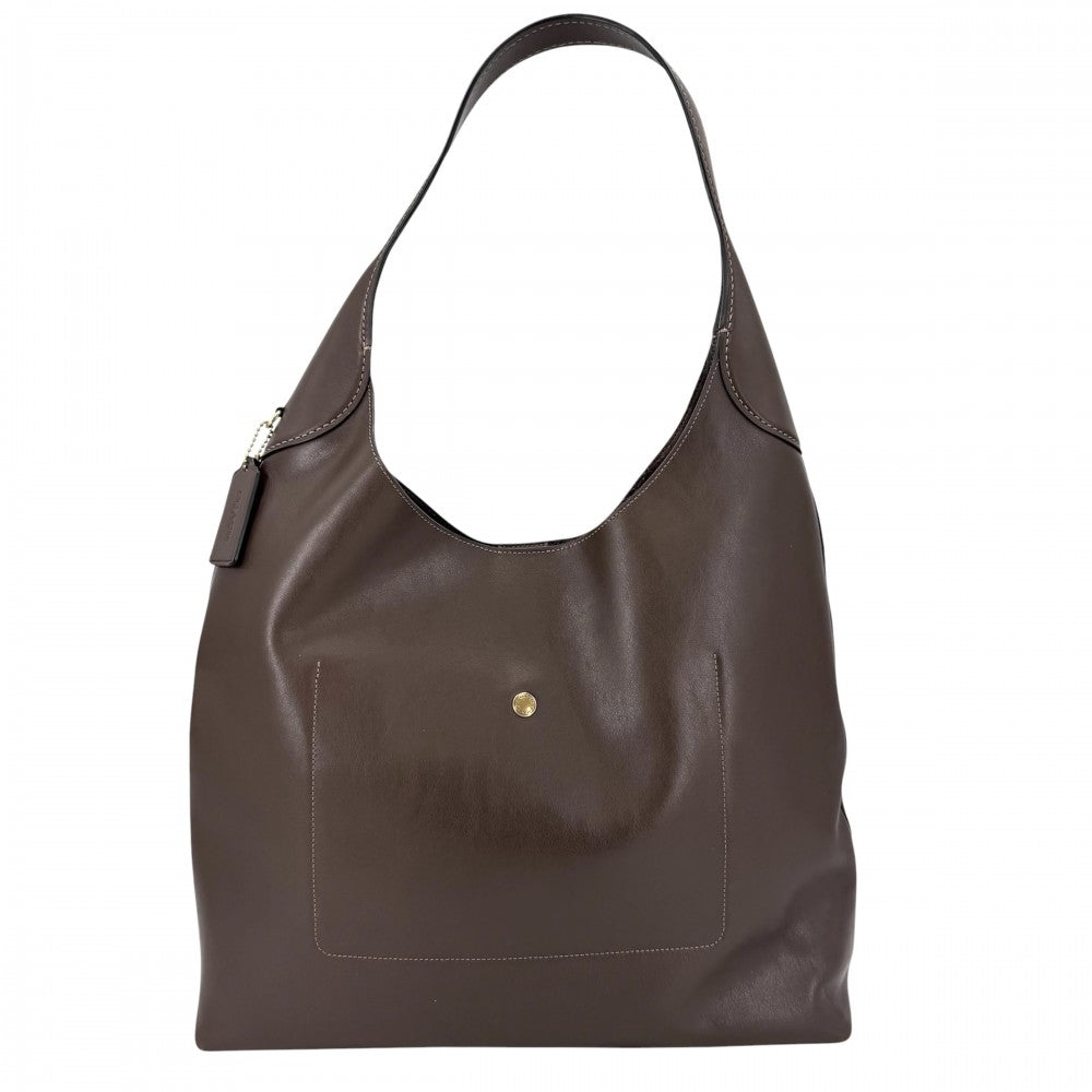 【開店SALE】 COACH コーチ ショルダーバッグ ブルックリン 39 ワンショルダーバッグ CU044 レザー ブラウン 茶 ゴールド金具 レディース【中古品】