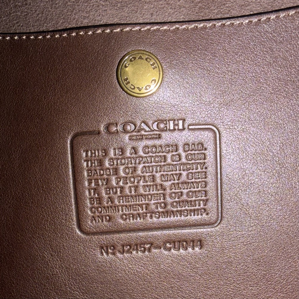 【開店SALE】 COACH コーチ ショルダーバッグ ブルックリン 39 ワンショルダーバッグ CU044 レザー ブラウン 茶 ゴールド金具 レディース【中古品】