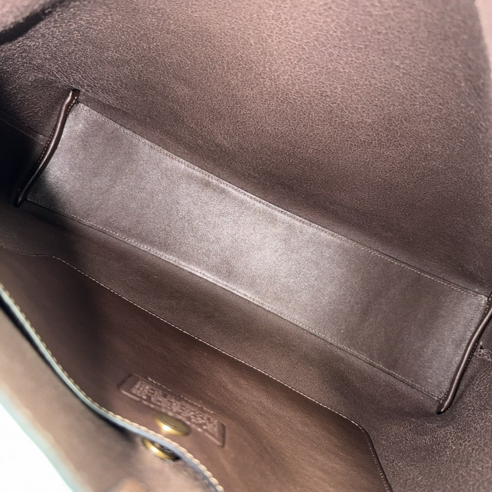 【開店SALE】 COACH コーチ ショルダーバッグ ブルックリン 39 ワンショルダーバッグ CU044 レザー ブラウン 茶 ゴールド金具 レディース【中古品】