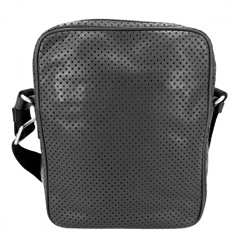 BALLY バリー ショルダーバッグ トレインスポッティング レザー ブラック 黒 シルバー金具 レディース【中古品】