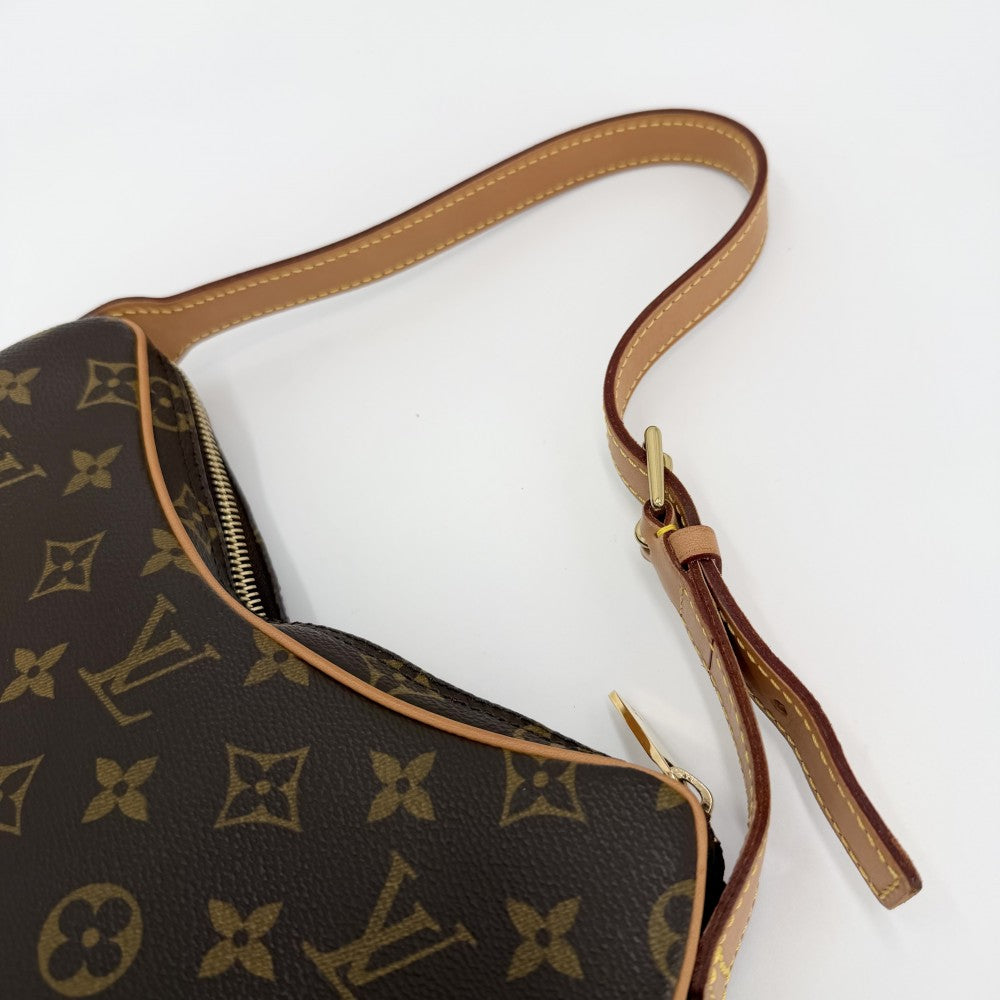 LOUIS VUITTON ルイヴィトン ショルダーバッグ ポシェットクロワッサン M51510 モノグラムキャンバス ブラウン 茶 ゴールド金具 レディース【中古品】