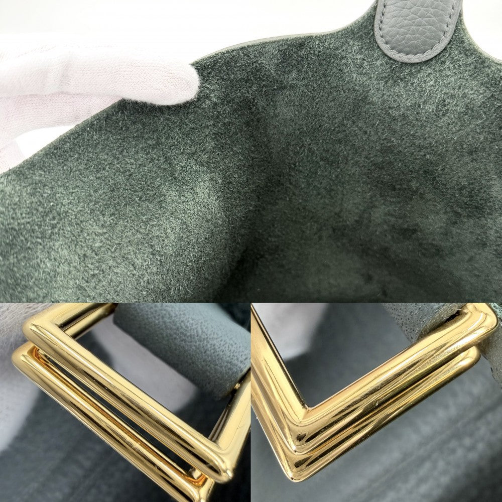 HERMES エルメス ハンドバッグ ピコタンロックMM ダークグリーン K刻印 トリヨンクレマンス ヴェールマングローブ ゴールド金具 レディース 2025年【中古品】