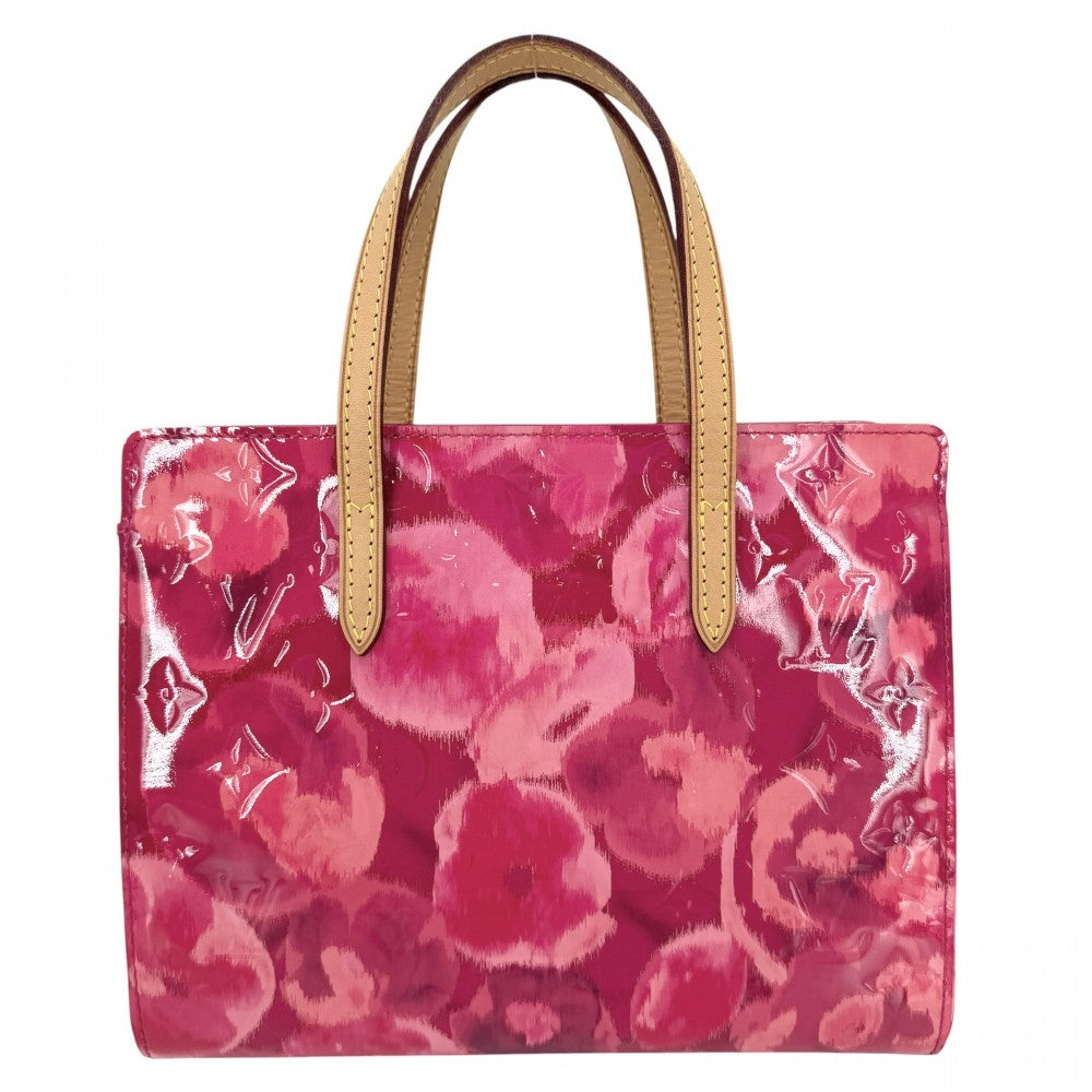 LOUIS VUITTON ルイヴィトン ハンドバッグ モノグラムヴェルニ カタリーナBB フラワーイカット M90039 ピンク ゴールド金具 レディース【中古品】