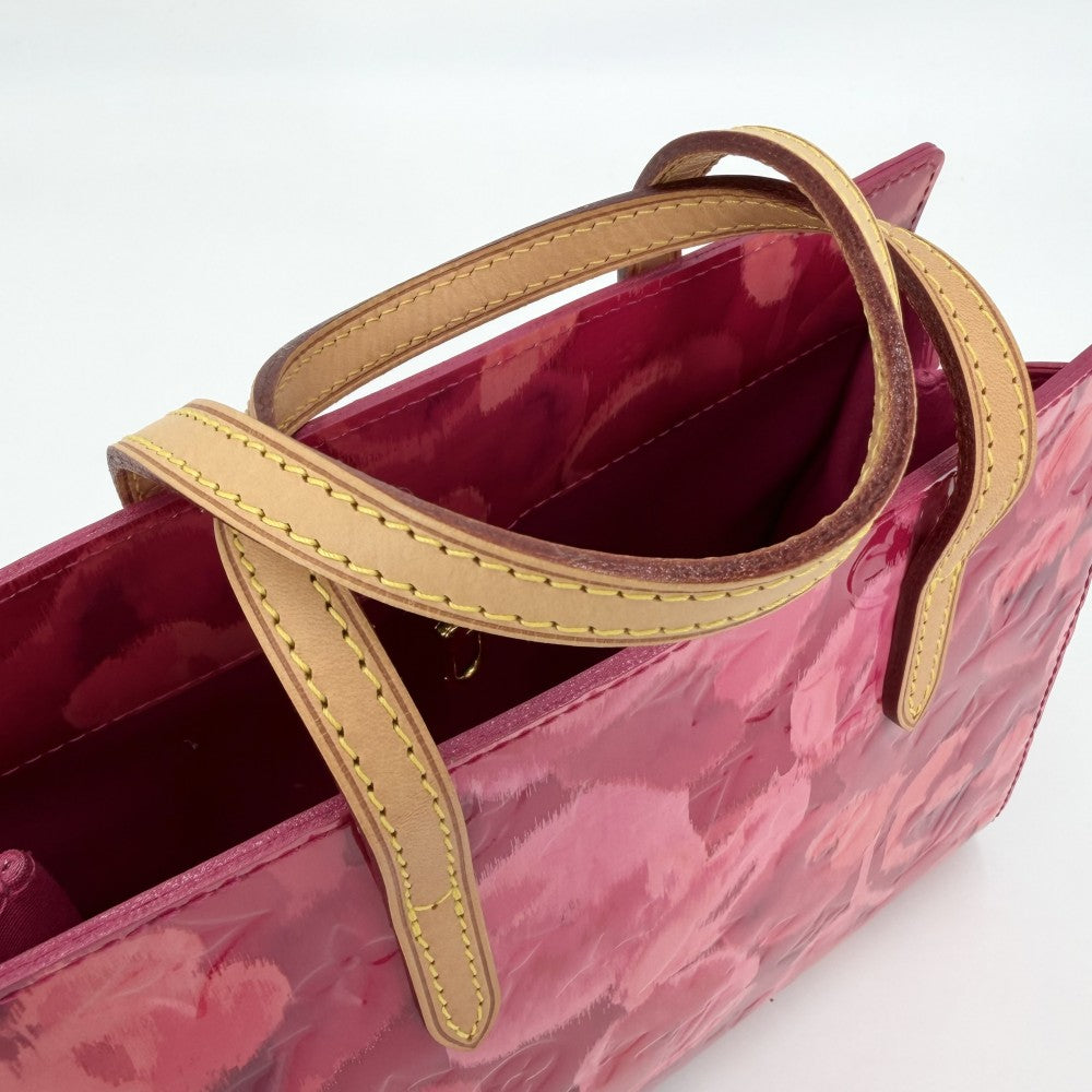 LOUIS VUITTON ルイヴィトン ハンドバッグ モノグラムヴェルニ カタリーナBB フラワーイカット M90039 ピンク ゴールド金具 レディース【中古品】