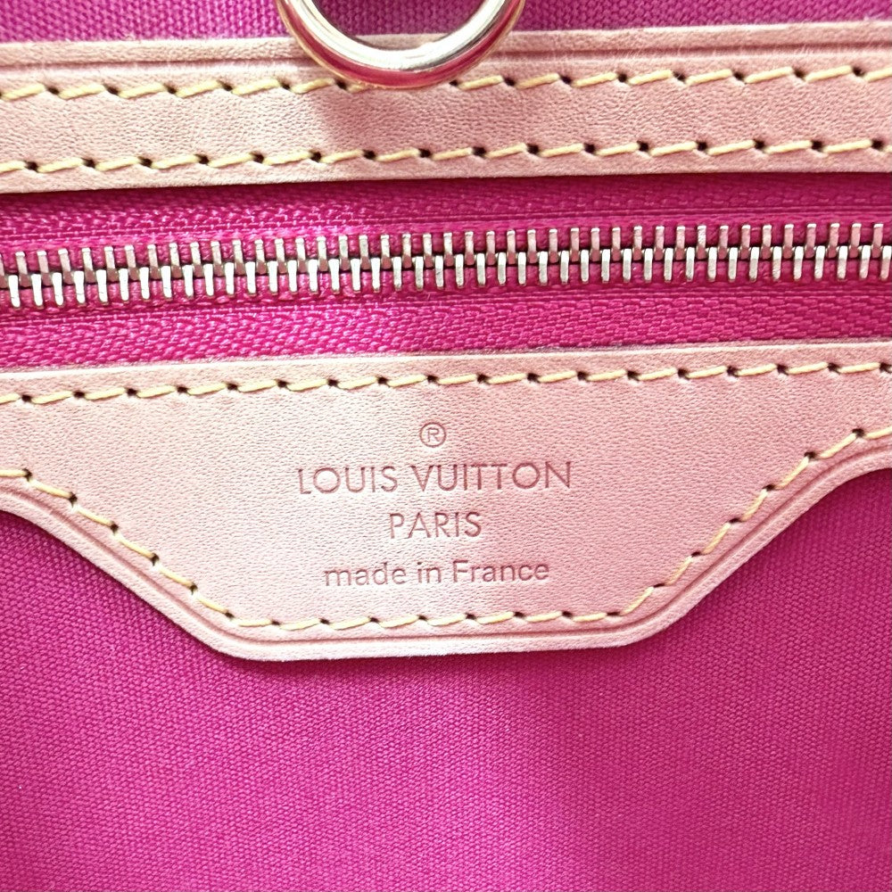 LOUIS VUITTON ルイヴィトン ハンドバッグ モノグラムヴェルニ カタリーナBB フラワーイカット M90039 ピンク ゴールド金具 レディース【中古品】