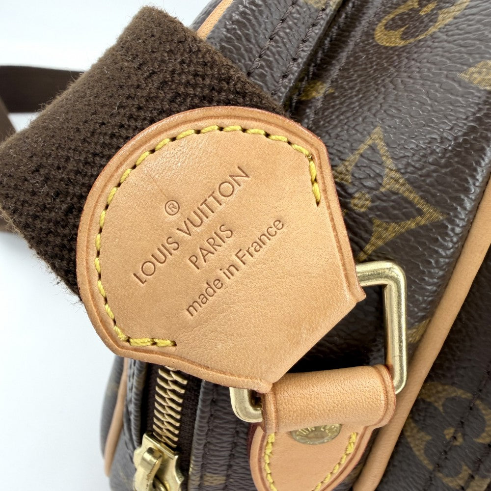 LOUIS VUITTON ルイヴィトン ショルダーバッグ リポーターPM M45254 モノグラムキャンバス ブラウン 茶 ゴールド金具 レディース【中古品】