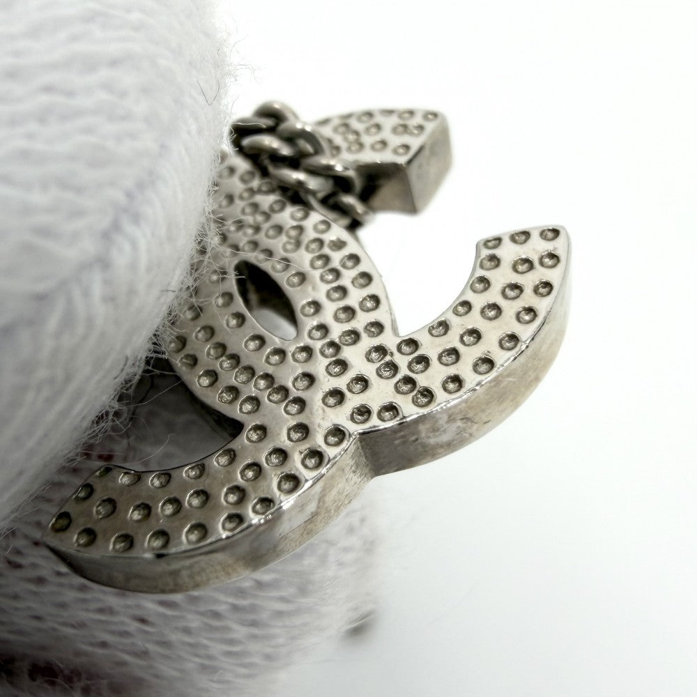 CHANEL シャネル ネックレス ココマーク ペンダント アクセサリー GP ラインストーン F13V シルバー レディース 約5.0g 2013年【中古品】