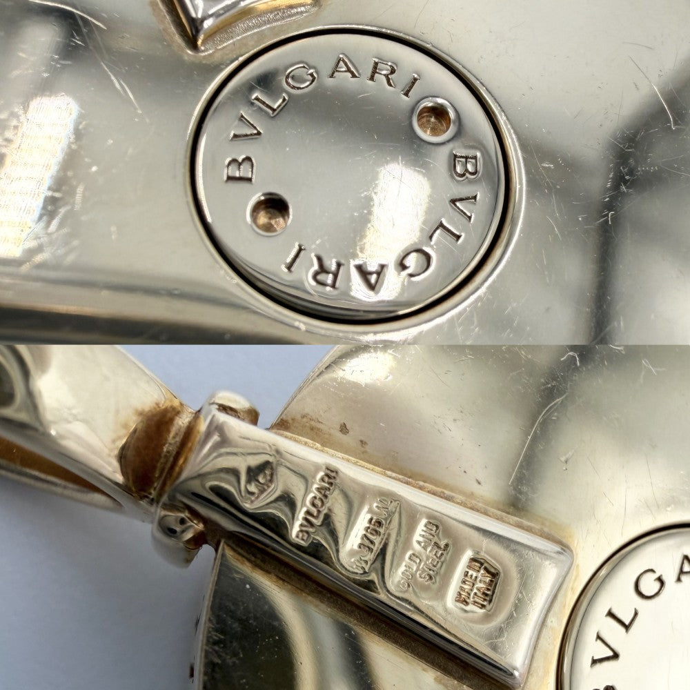 BVLGARI ブルガリ ペンダントトップ オプティカル ジュエリー アクセサリー 18金YG Au750 K18イエローゴールド ホワイトシェル ゴールド ユニセックス 約30.5g【中古品】
