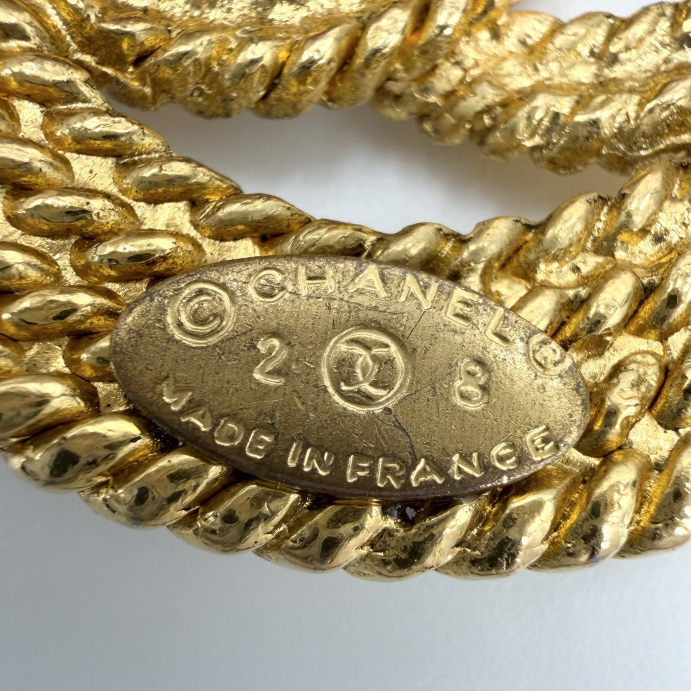 CHANEL シャネル ブローチ チェーン ココマーク アクセサリー ヴィンテージ GP 2 8 ゴールド レディース 約20.6g 1993年【中古品】
