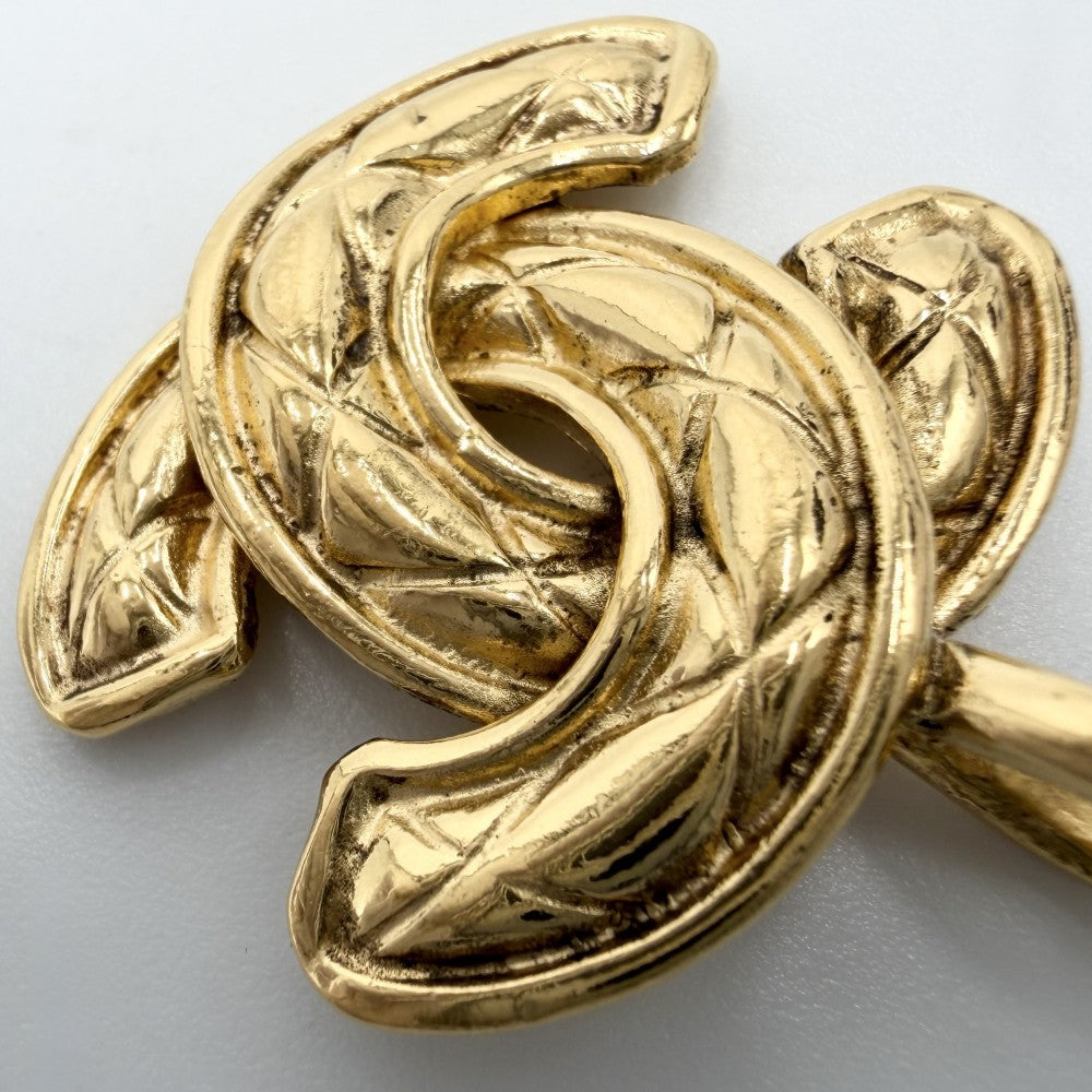 CHANEL シャネル ペンダントトップ マトラッセ ココマーク アクセサリー GP ゴールド レディース 約10.0g【中古品】