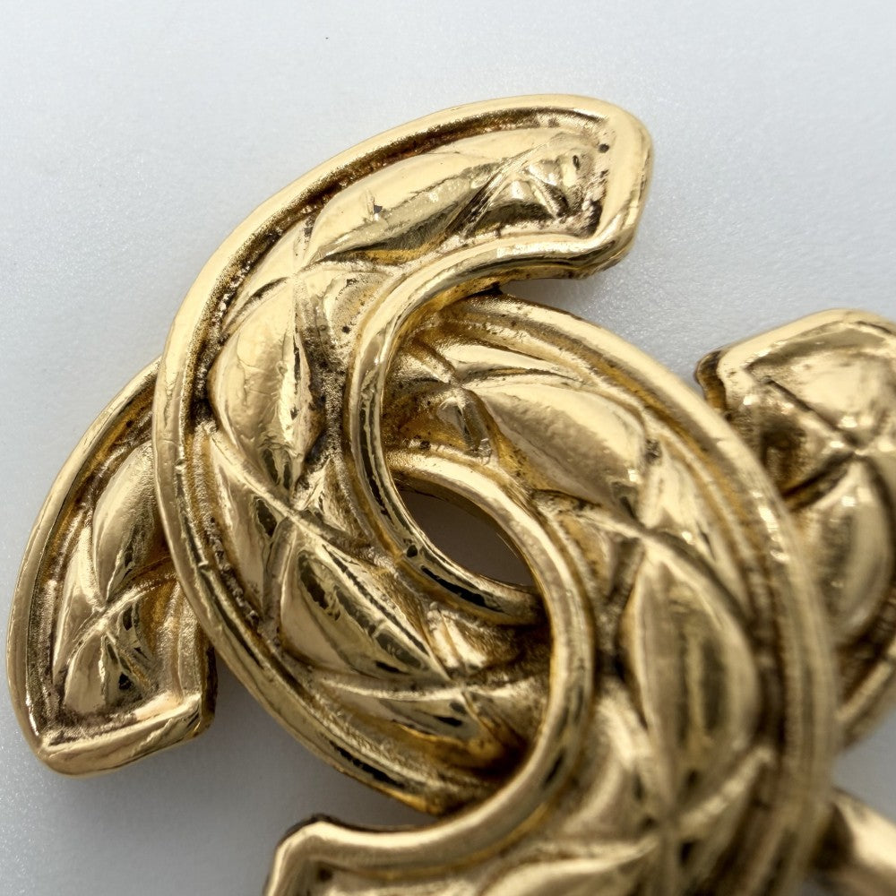 CHANEL シャネル ペンダントトップ マトラッセ ココマーク アクセサリー GP ゴールド レディース 約10.0g【中古品】