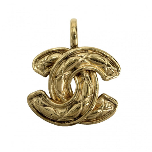 CHANEL シャネル ペンダントトップ マトラッセ ココマーク アクセサリー GP ゴールド レディース 約10.0g【中古品】