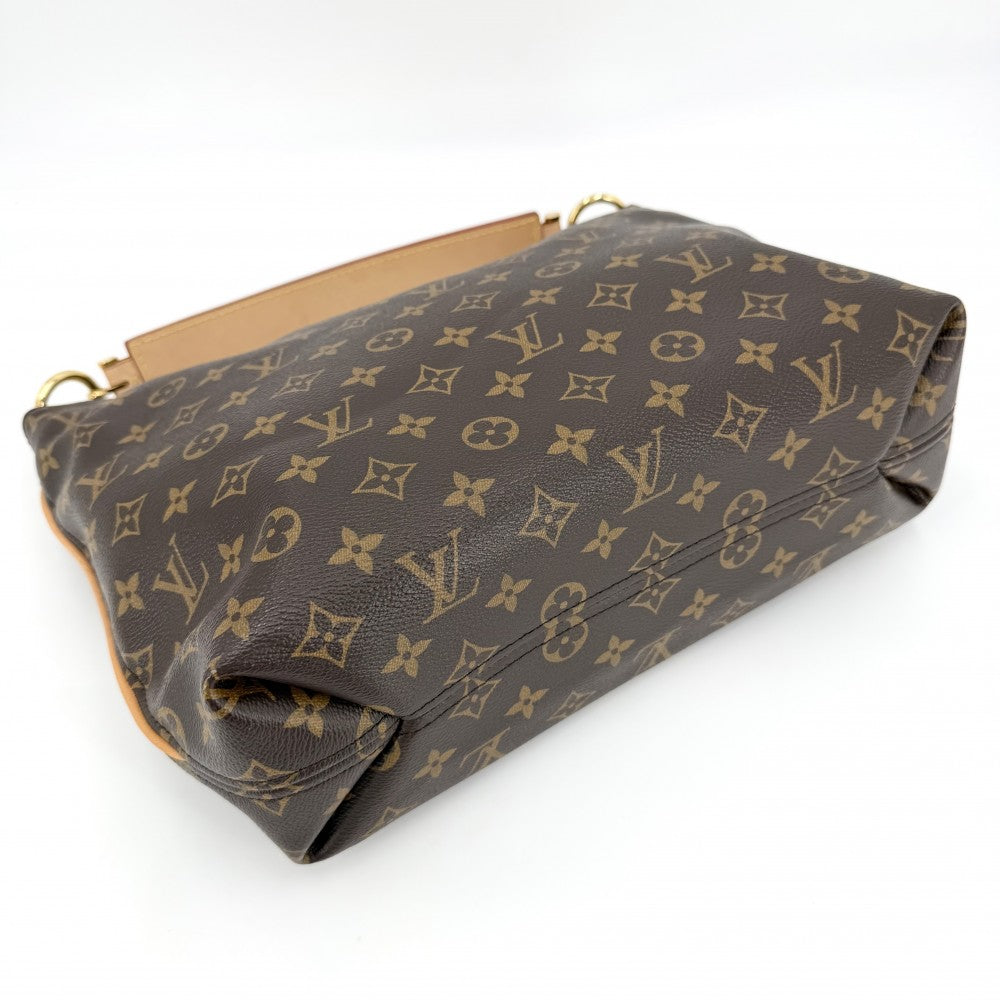 LOUIS VUITTON ルイヴィトン ハンドバッグ モノグラム シュリPM ワンショルダーバッグ ショルダーバッグ 2WAY M40586 ブラウン 茶 ゴールド金具 レディース【中古品】