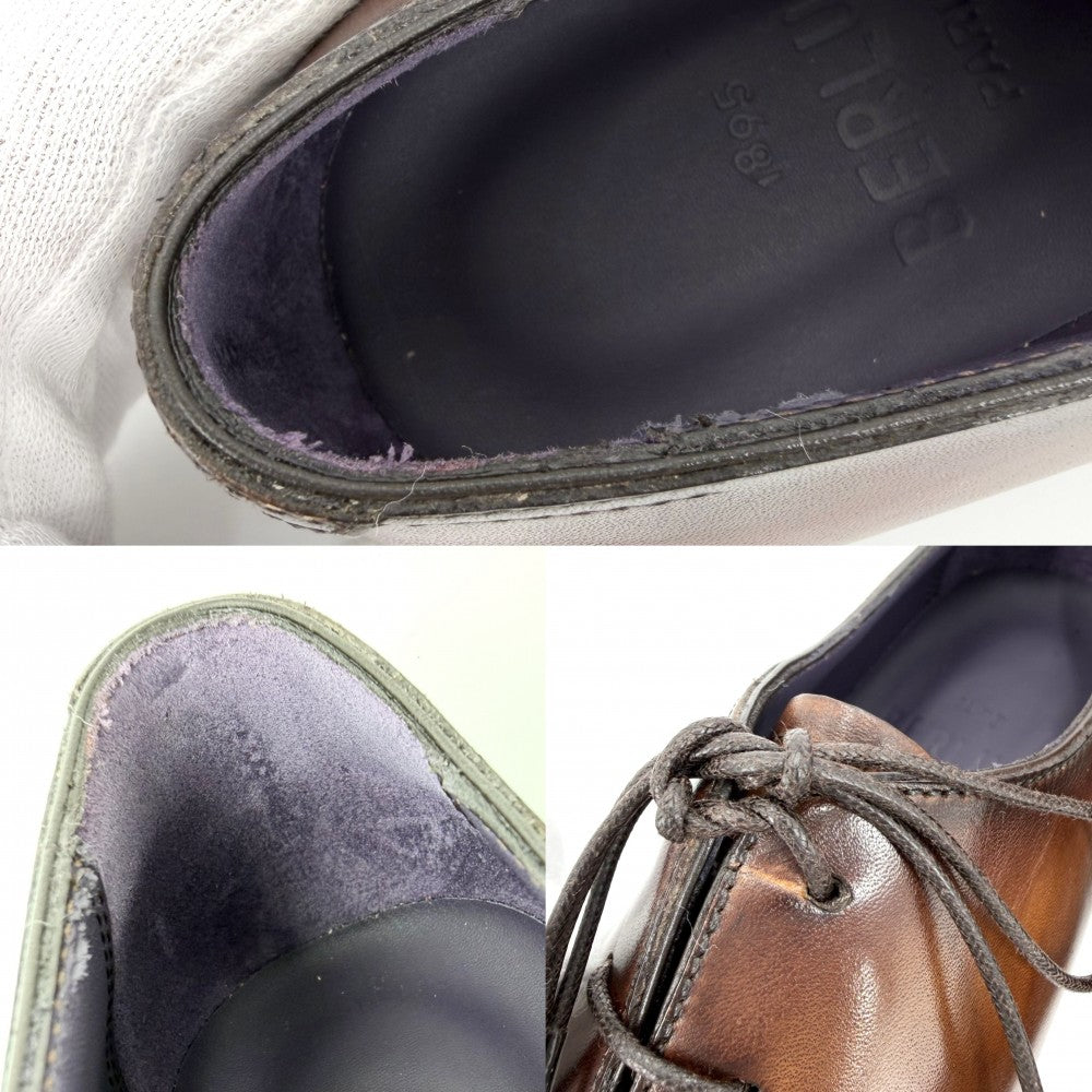Berluti ベルルッティ ローファー アレッサンドロ デムジュール 革靴 オックスフォード 35 1/2サイズ 約22cm レザー ブラウン 茶 レディース【中古品】
