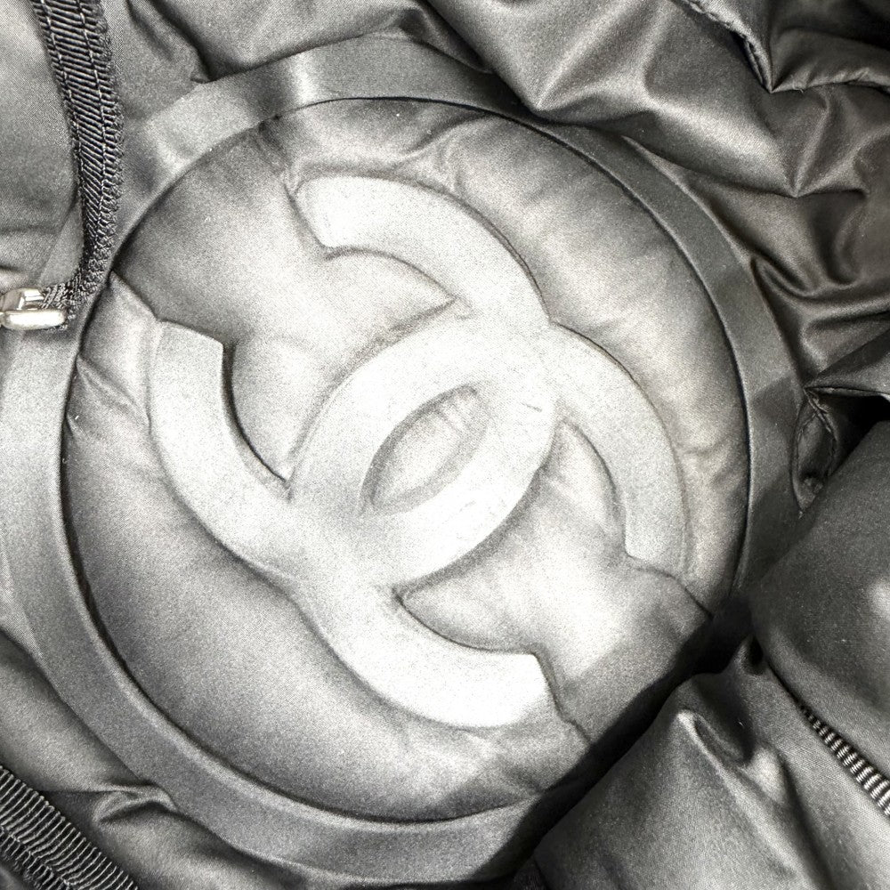 CHANEL シャネル ショルダーバッグ ココネージュ ツイード ロゴ ナイロン ブラック 黒 シルバー金具 レディース【中古品】