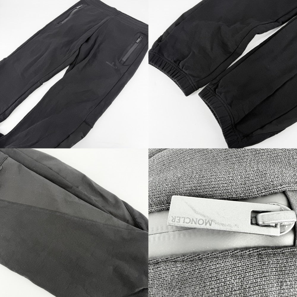 MONCLER モンクレール パンツ スウェット PANTALONE ボトムス アパレル 服 M G20918H00004 ブラック　 コットン メンズ【中古品】