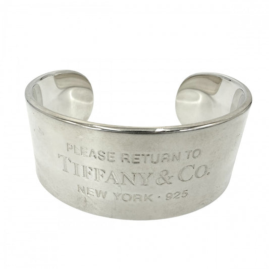 TIFFANY&Co. ティファニー バングル リターントゥティファニー ワイドカフ ブレスレット ジュエリー アクセサリー シルバー925 レディース 約82.3g【中古品】