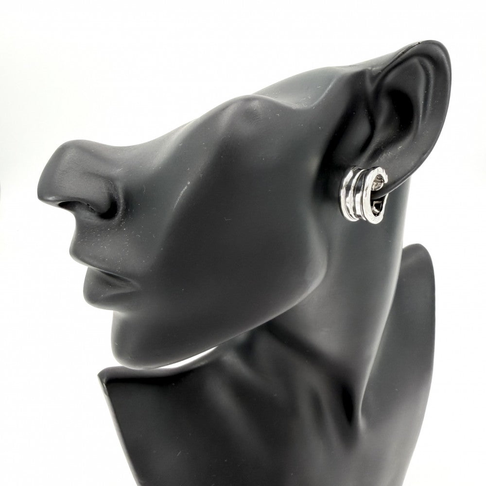 BVLGARI ブルガリ ピアス ビーゼロワン ジュエリー B-zero1 アクセサリー 18金WG Au750 K18ホワイトゴールド レディース 約13.3g【中古品】