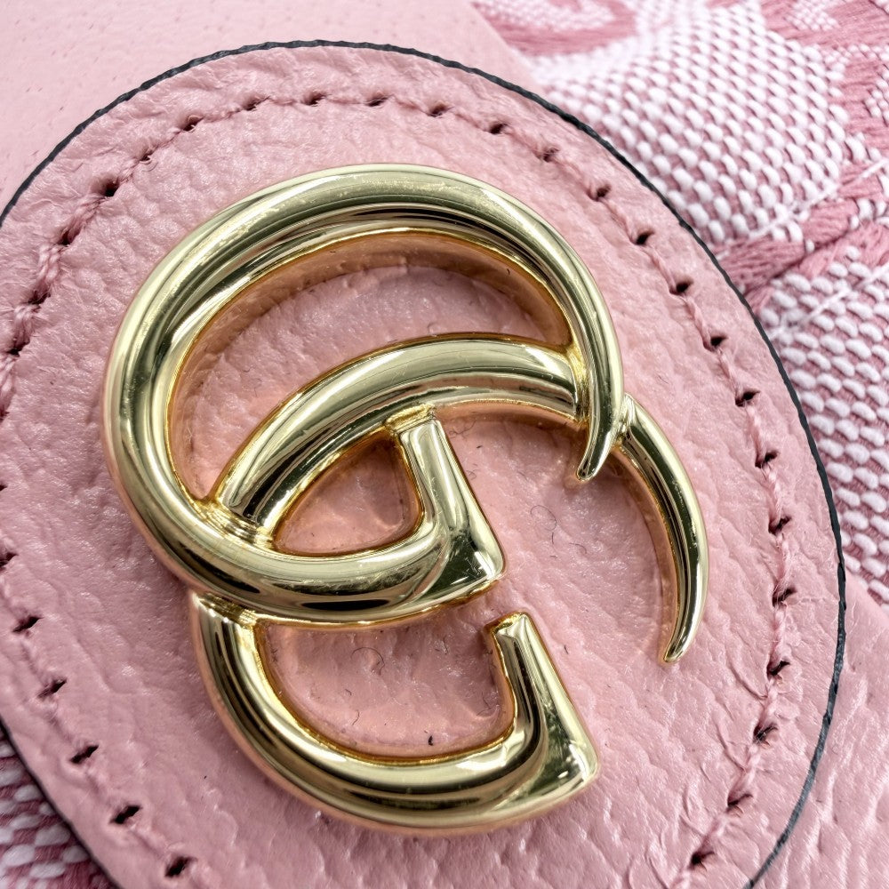 GUCCI グッチ ハット GGキャンバス バケットハット ファッションアイテム Mサイズ 総柄 帽子 748476 コットン ポリエステル ピンク レディース【中古品】