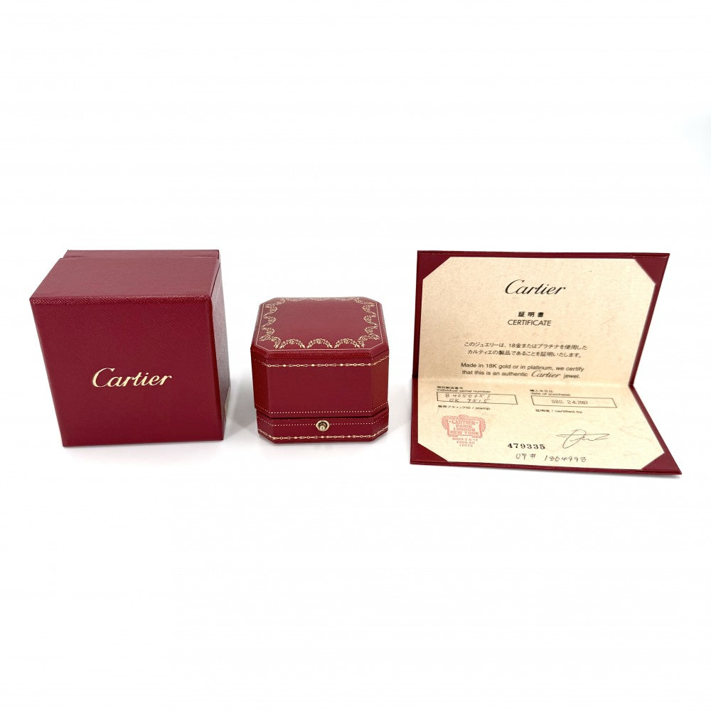 CARTIER カルティエ 指輪 ラブリング ジュエリー アクセサリー 8Pダイヤ 18金WG Au750 51サイズ K18ホワイトゴールド ダイヤモンド 約11号 B4050651 レディース 約4.5g【中古品】