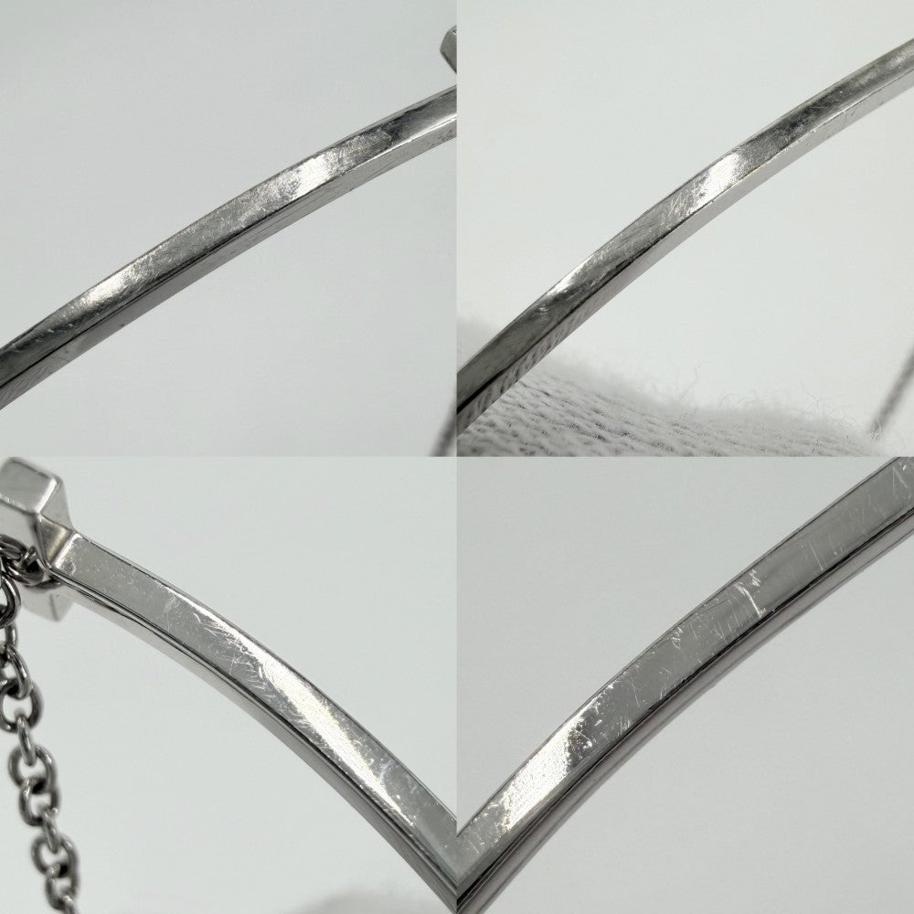 TIFFANY&Co. ティファニー ブレスレット Tスマイル 18金WG Au750 アクセサリー ジュエリー K18ホワイトゴールド レディース 約2.6g【中古品】