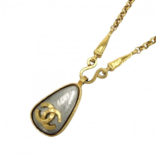 CHANEL シャネル ネックレス ココマーク ロングネックレス アクセサリー GP 97A ゴールド シルバー レディース 約74.3g 1997年【中古品】