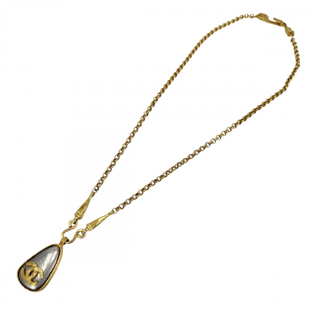 CHANEL シャネル ネックレス ココマーク ロングネックレス アクセサリー GP 97A ゴールド シルバー レディース 約74.3g 1997年【中古品】
