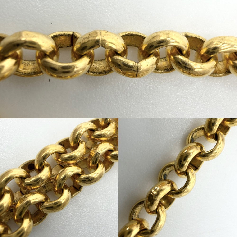 CHANEL シャネル ネックレス ココマーク ロングネックレス アクセサリー GP 97A ゴールド シルバー レディース 約74.3g 1997年【中古品】