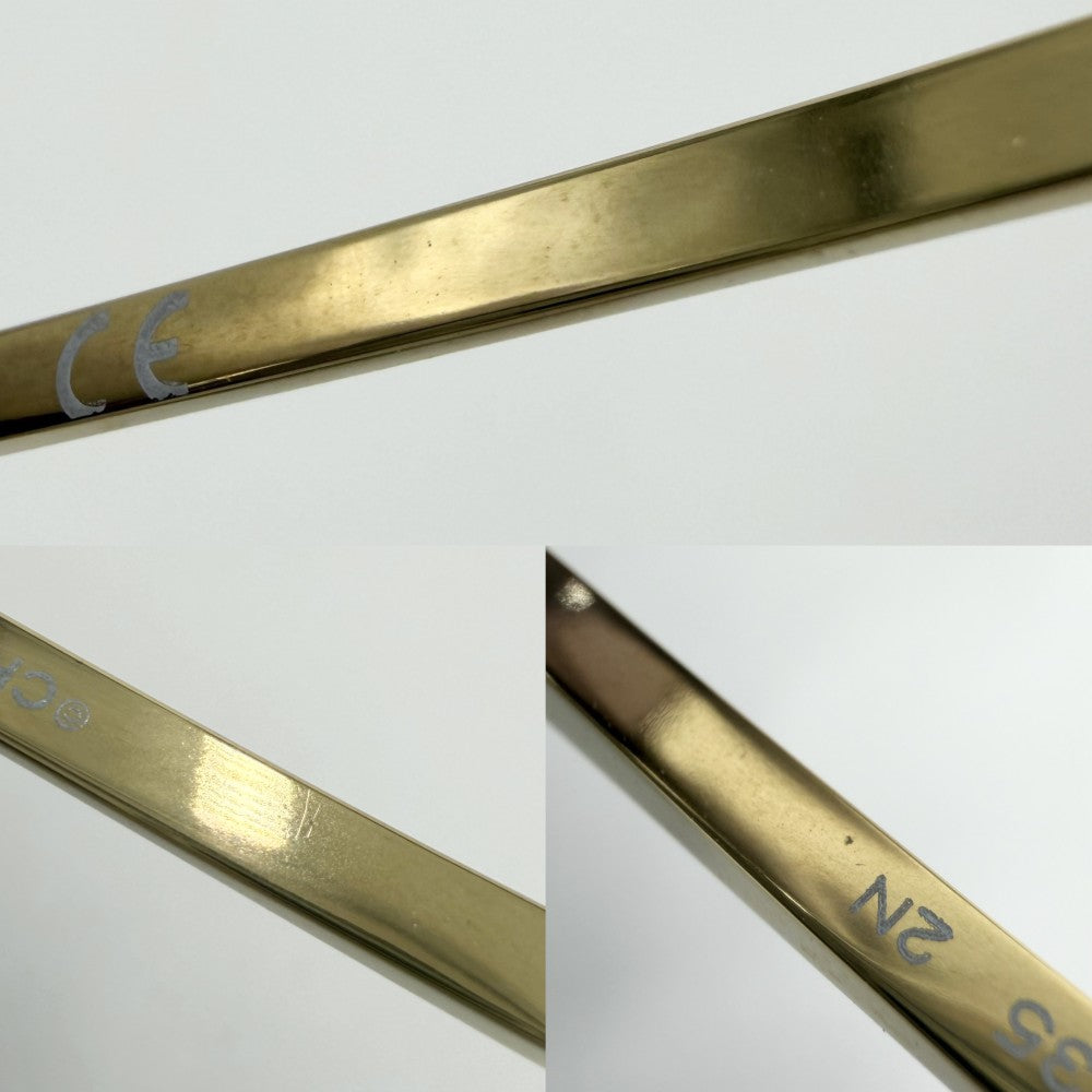 CHANEL シャネル サングラス ティアドロップ ココマーク アイウェア 眼鏡 4189 ブラウン 茶 ゴールド金具 レディース【中古品】