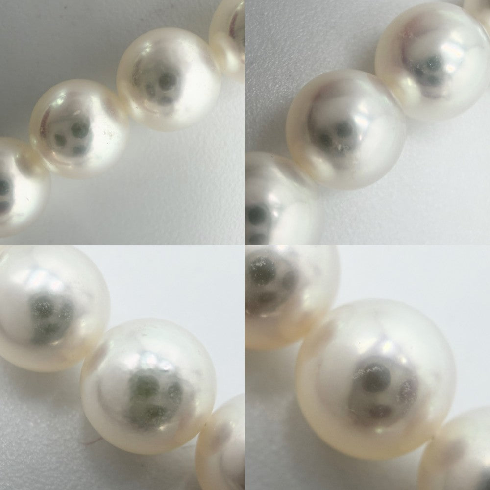 MIKIMOTO ミキモト ネックレス チャーム付き ジュエリー アクセサリー 真珠 フォーマル 冠婚葬祭 シルバー パール約0.5mm レディース 約27.8g【中古品】