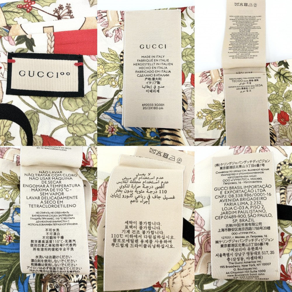 GUCCI グッチ ストール 100周年記念 花柄 大判スカーフ ファッション