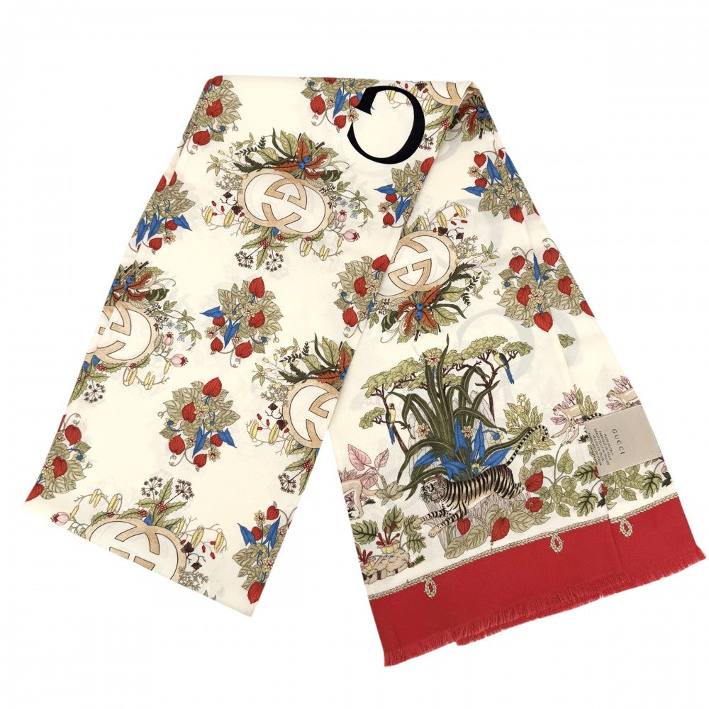 GUCCI グッチ ストール 100周年記念 花柄 大判スカーフ ファッション