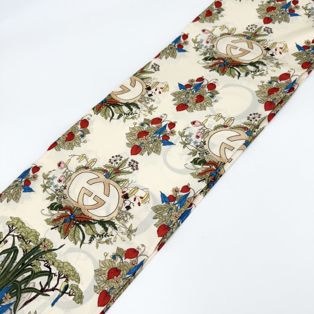 GUCCI 花柄 ストール GUCCI グッチ ストール 100周年記念 花柄 大判スカーフ ファッション