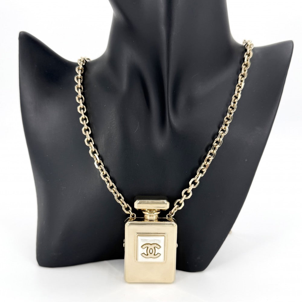 CHANEL シャネル ネックレス 香水モチーフ ココマーク ロングネックレス アクセサリー N°5 パフューム GP B22S ゴールド レディース 約119.5g 2022年【中古品】