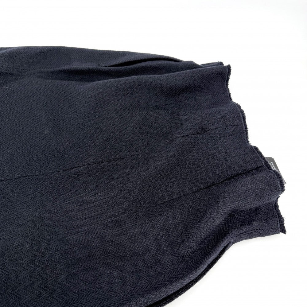 PRADA プラダ スカート リボン ミディスカート ボトムス 服 アパレル 36 ネイビー 紺 ウール レディース【中古品】
