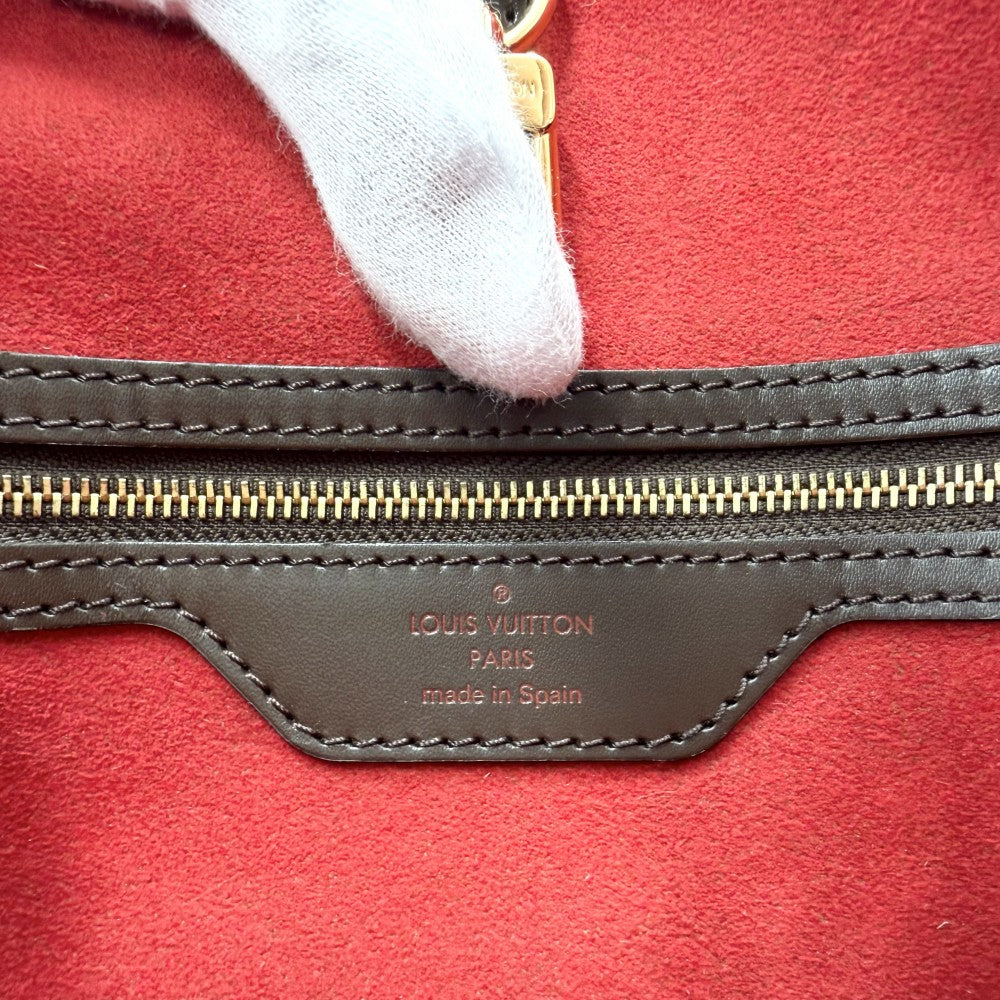 LOUIS VUITTON ルイヴィトン トートバッグ ハムステッドMM ハンドバッグ N51204 ダミエキャンバス ブラウン 茶 ゴールド金具 レディース【中古品】