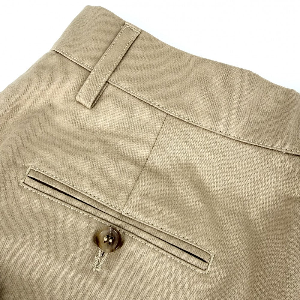 PRADA プラダ パンツ ハーフパンツ ボトムス アパレル 服 サイズ40S ベージュ シルバー金具 春 秋 コットン レディース【中古品】